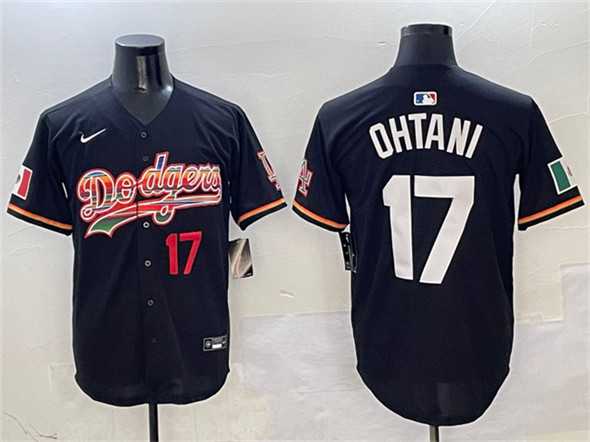 Men's Los Angeles Dodgers #17 Shohei Ohtani Black Mexico Limited Stitched Jersey,We sell and wholesale Men's Los Angeles Dodgers #17 Shohei Ohtani Black Mexico Limited Stitched Jersey on line form chian!